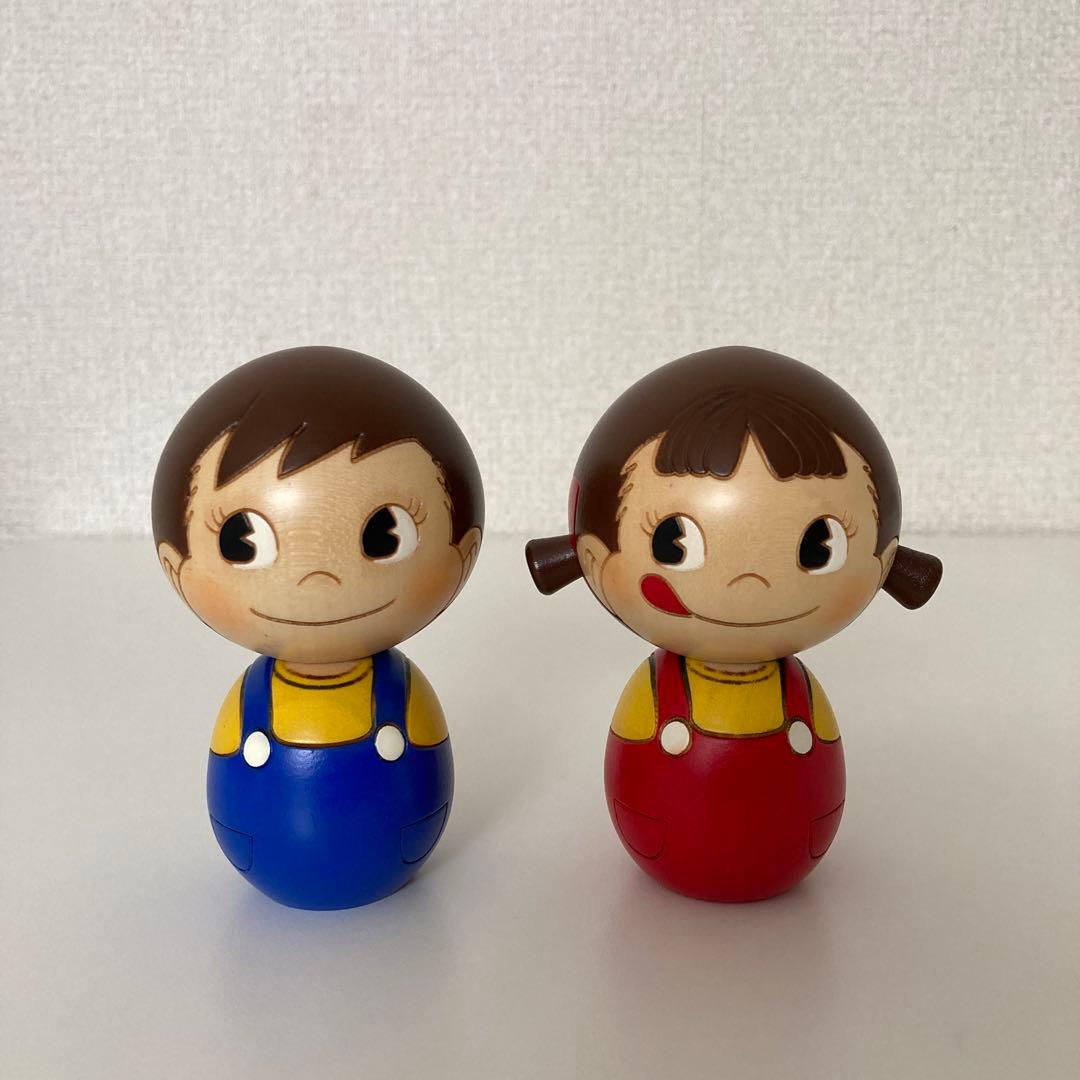 FUJIYA ペコちゃん ポコちゃん 卯三郎こけし - メルカリ