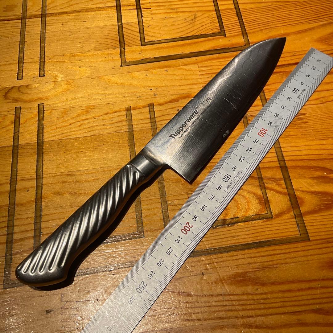 タッパーウェア ダマスカス オールステンレス 三徳包丁 藤次郎OEM