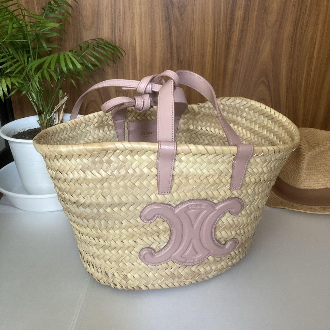 セリーヌ トリオンフ パニエ かごバッグ ヴィンテージピンク 楽天市場】CELINE セリーヌ かごバッグ Teen Triomphe ティーン