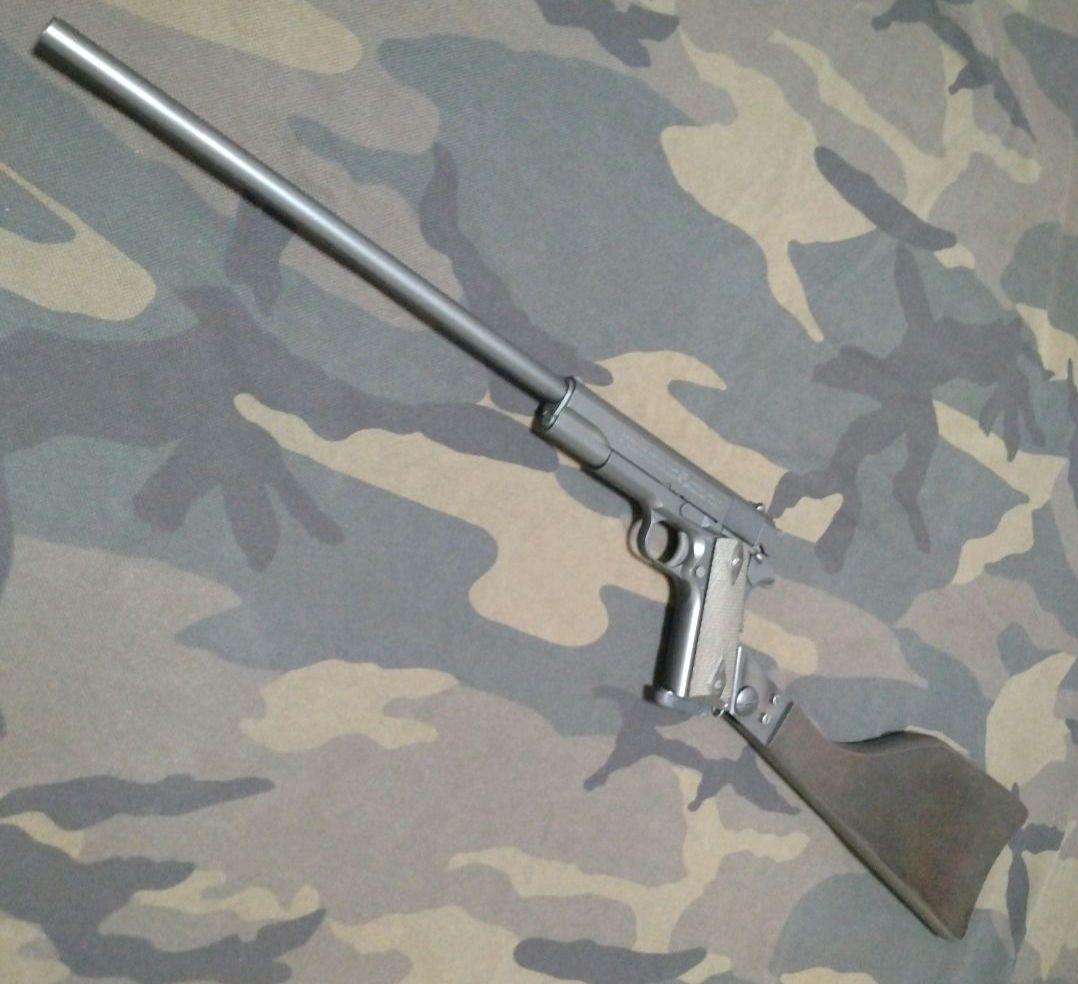 東京マルイ コルトガバメント M1911A1 ロングバレル ストック カスタム