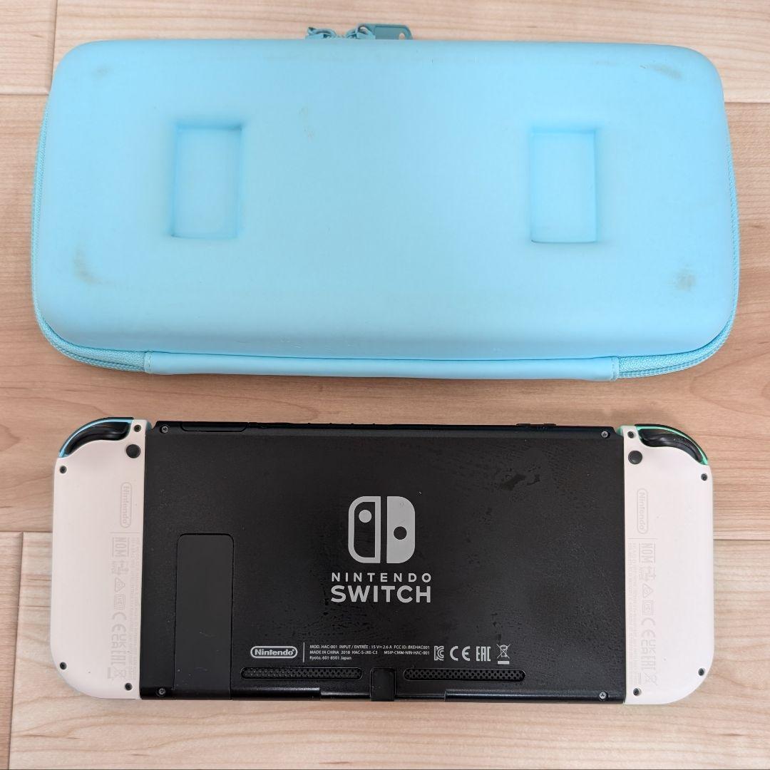ホリ ☆中古品☆ 初代Switch本体 どうぶつの森コントローラー＆ケース