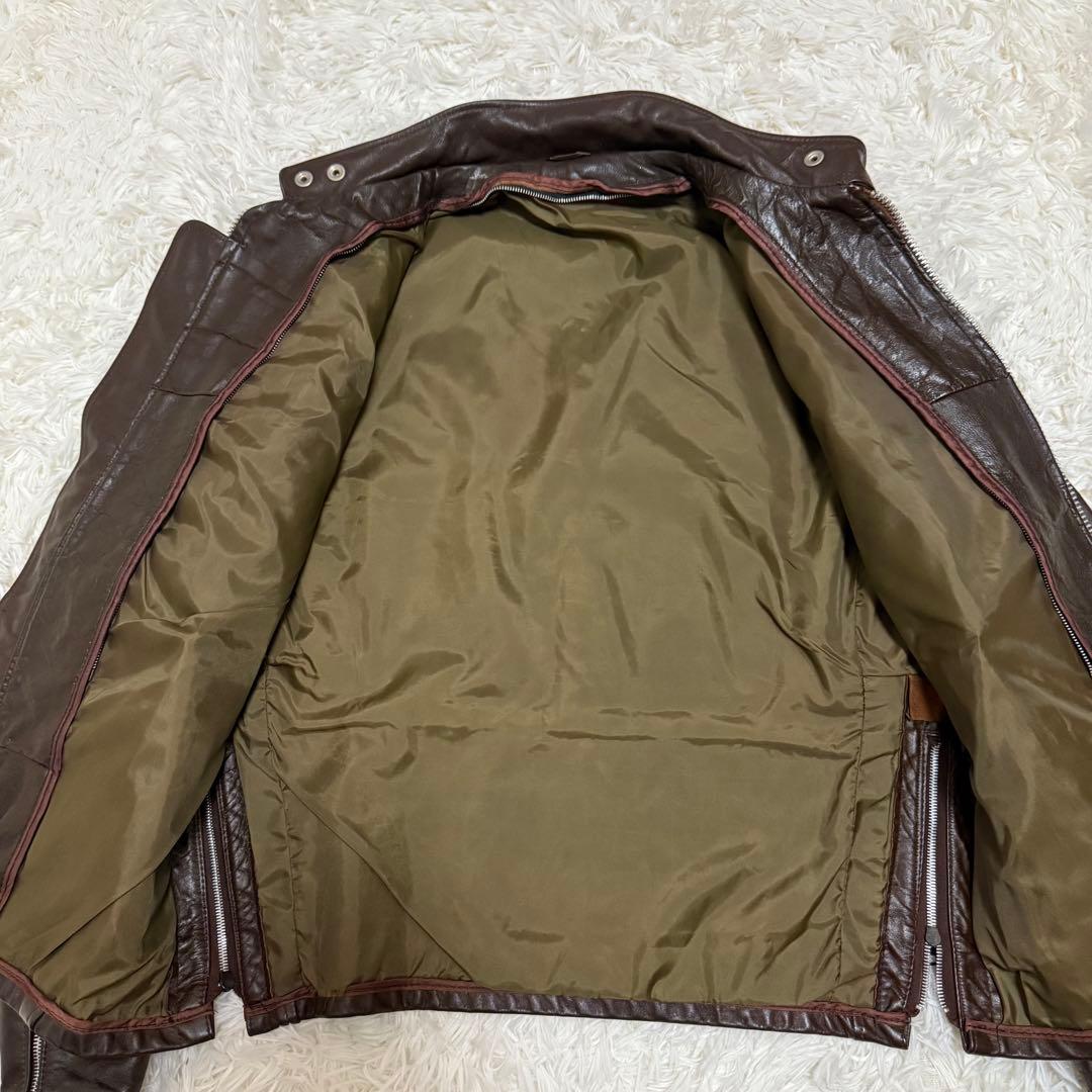 80年代 シアーズ シングルライダースジャケット 42 - メルカリ