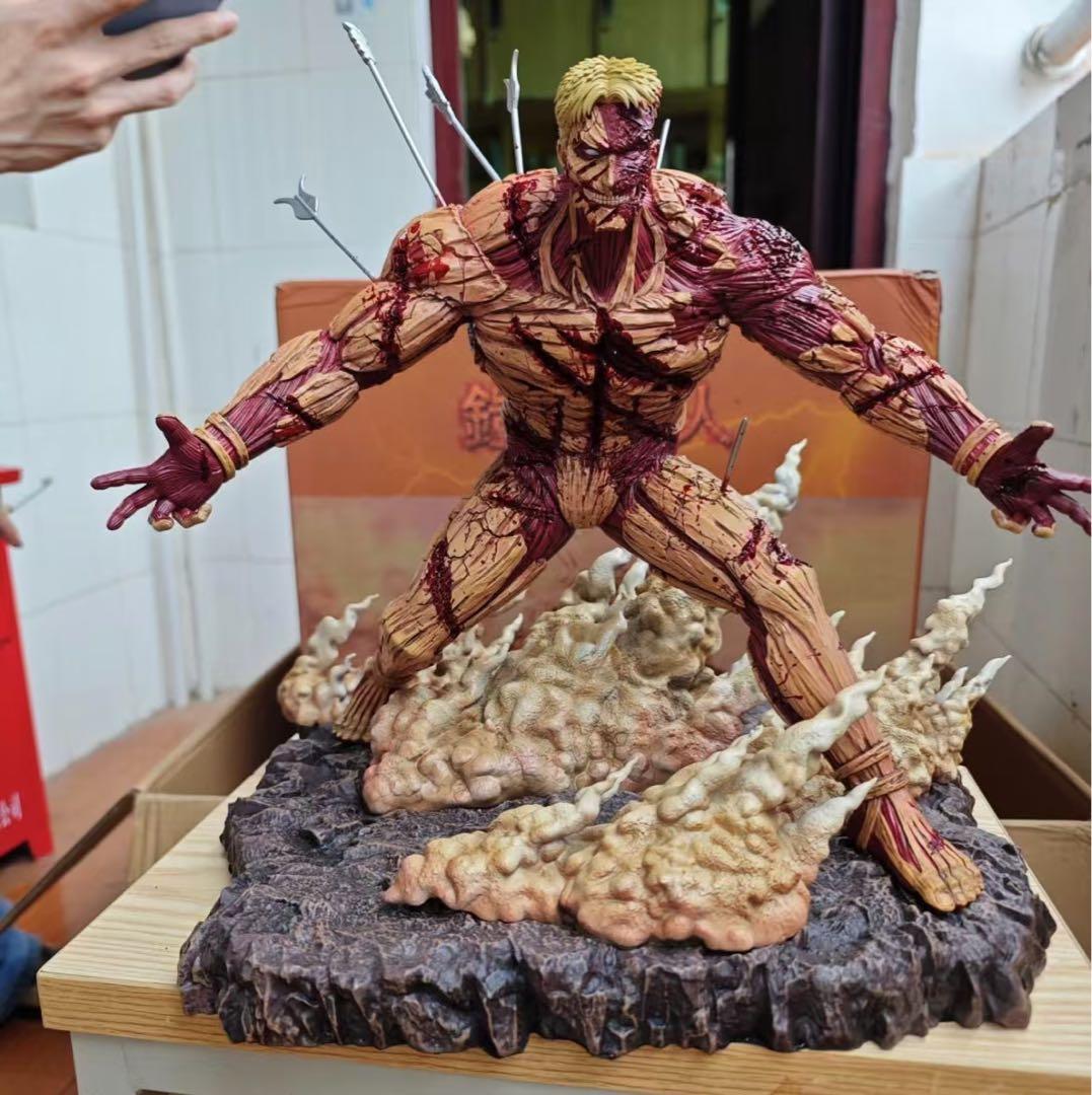 進撃の巨人 鎧の巨人 ガレージキット ガレキ スタチュー⑨ - メルカリ