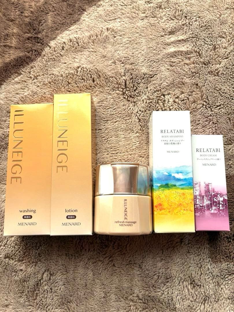 メナード イルネージュ3点セット&リラタビボディシャンプー&ボディ