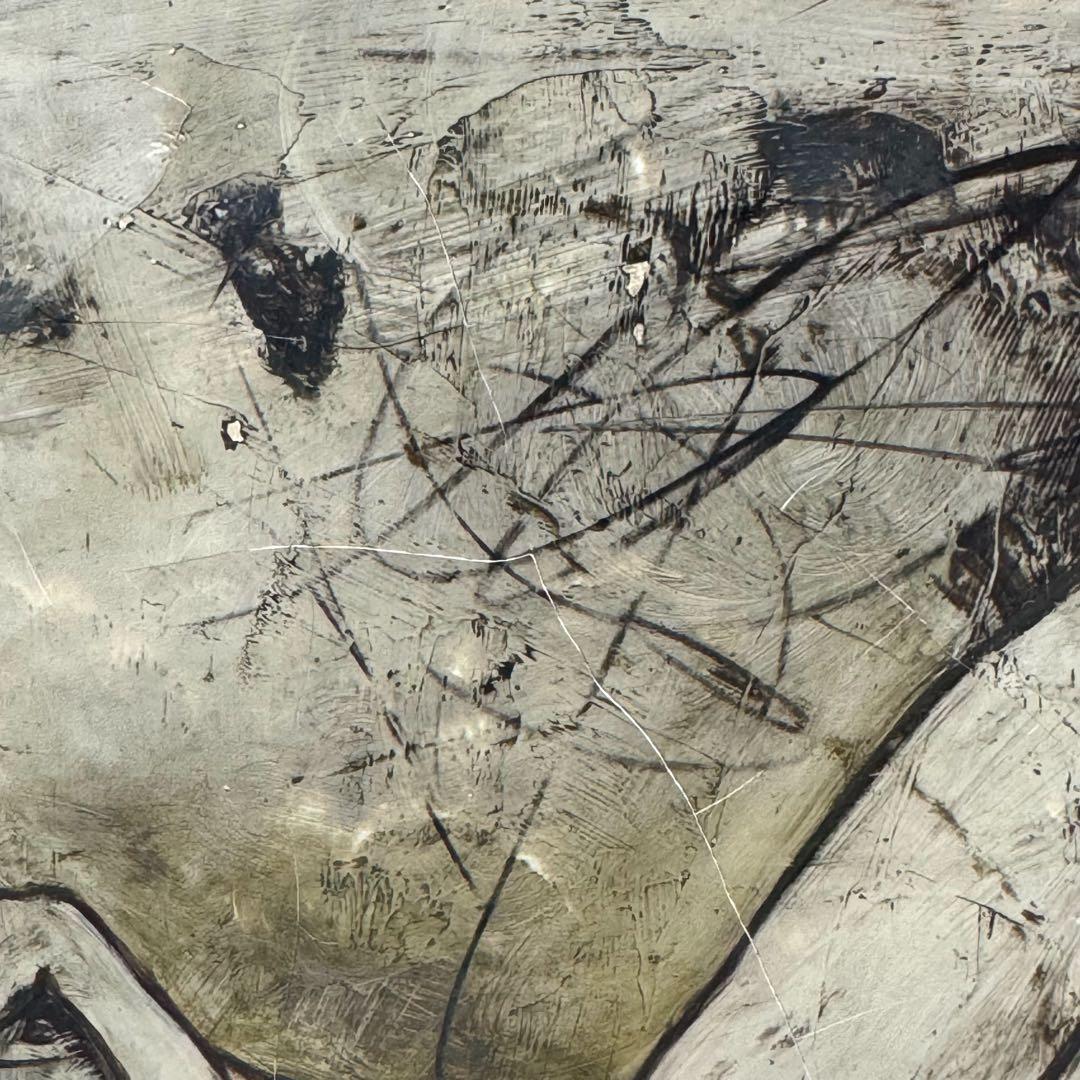 栗原一郎 油彩「裸婦」 額装 1980年頃 真作