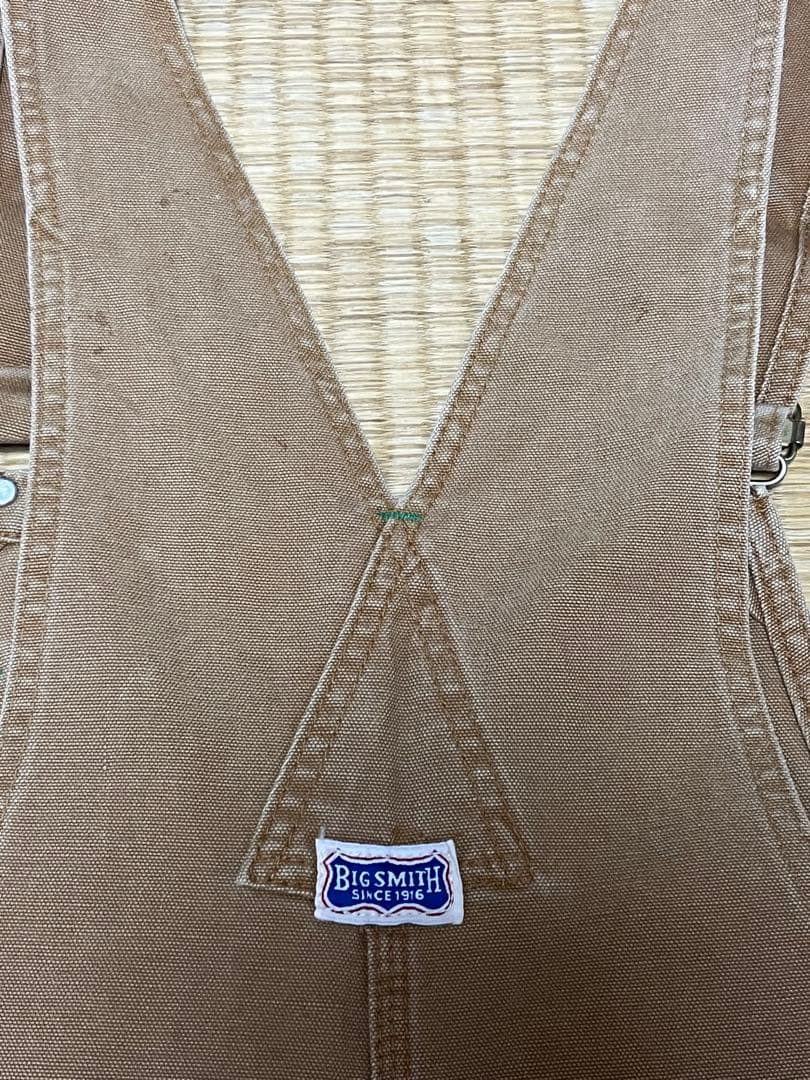 USA製 70s BIG SMITH ダック地 オーバーオール ビンテージの通販｜www