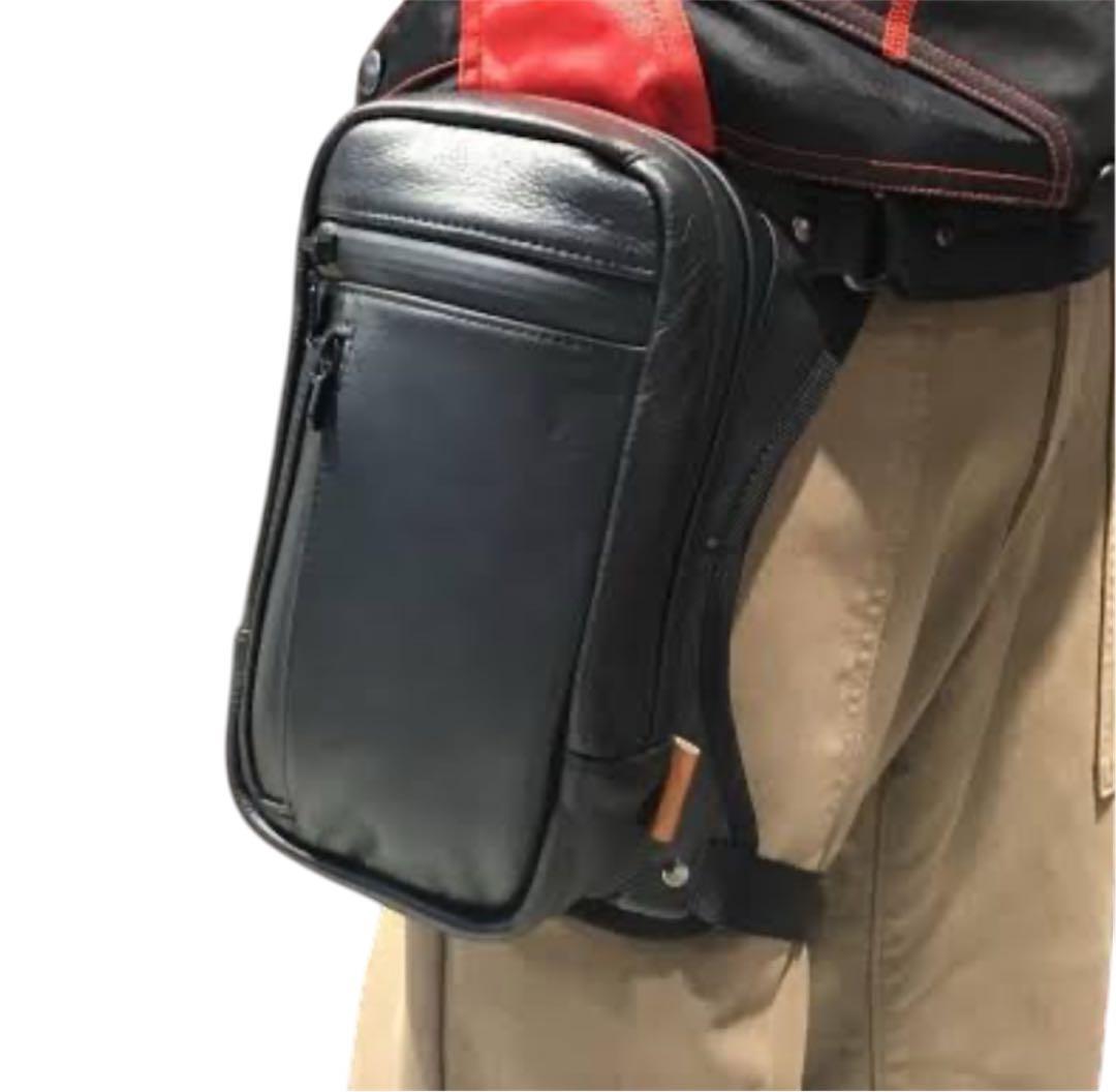限定品 クシタニ エグザリートレザー 2WAYレッグバッグ kushitani