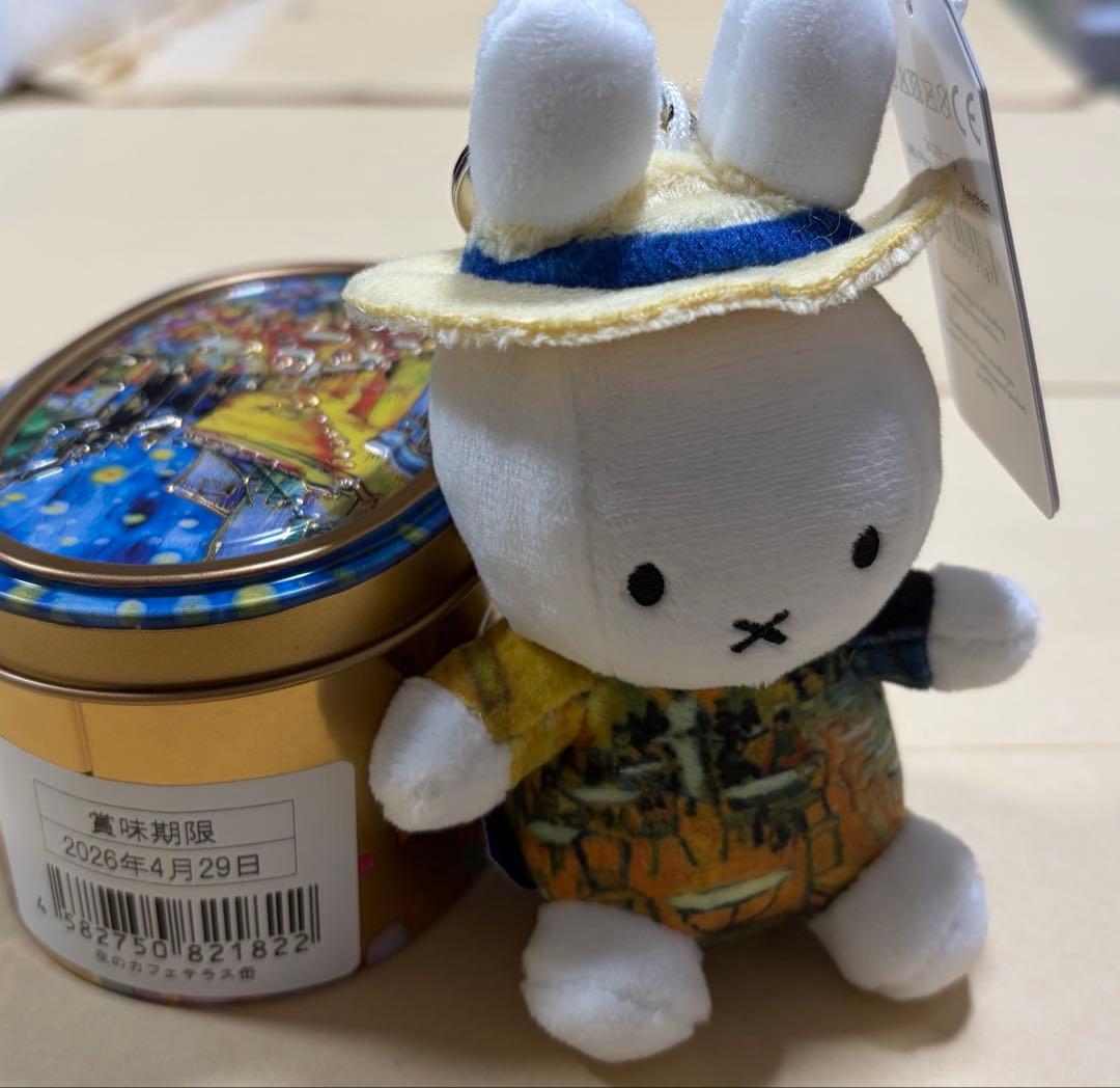 大ゴッホ展☆限定☆夜のカフェテラス☆クッキー缶＆ミッフィー