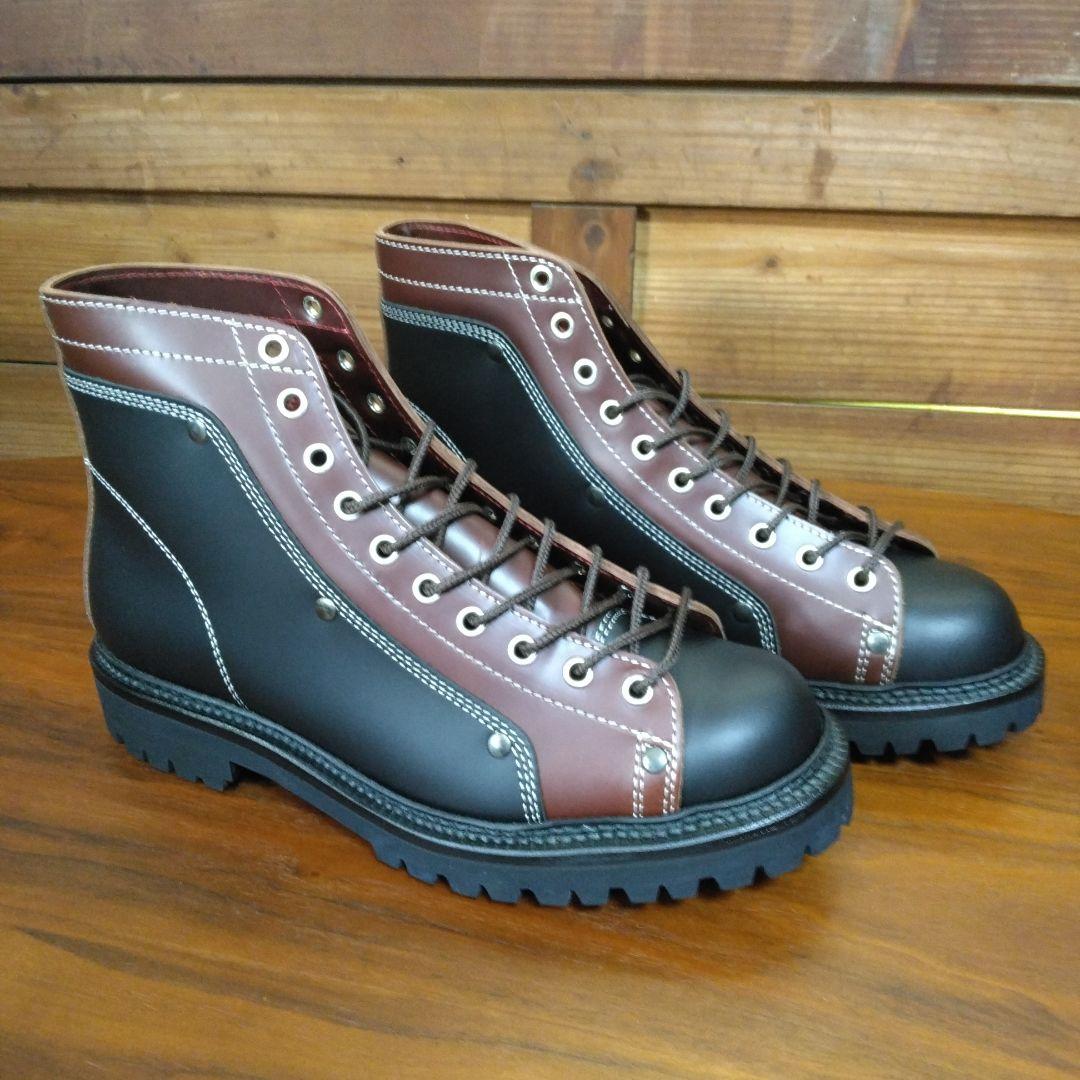 EVISU 山根靴店 モンキー ブーツ 新品 エヴイス 道楽 黒x茶 - メルカリ