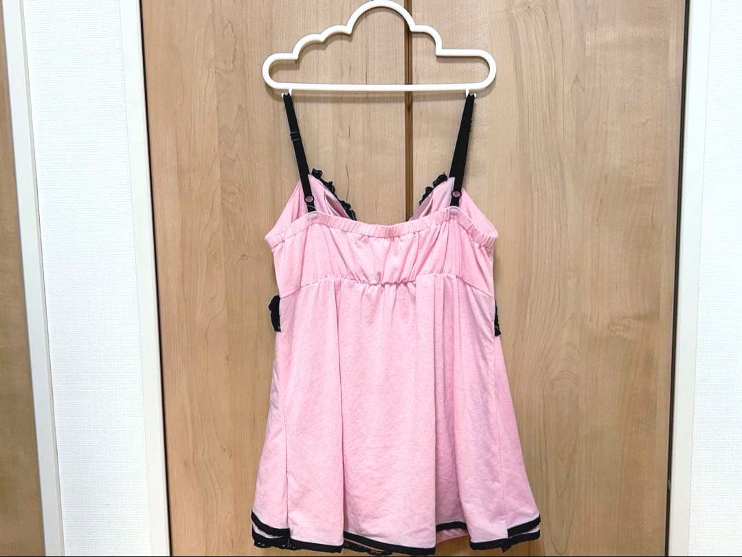 GOLDS♡ビジューバックル付き♡ゴールドチェーン♡配色キャミトップス