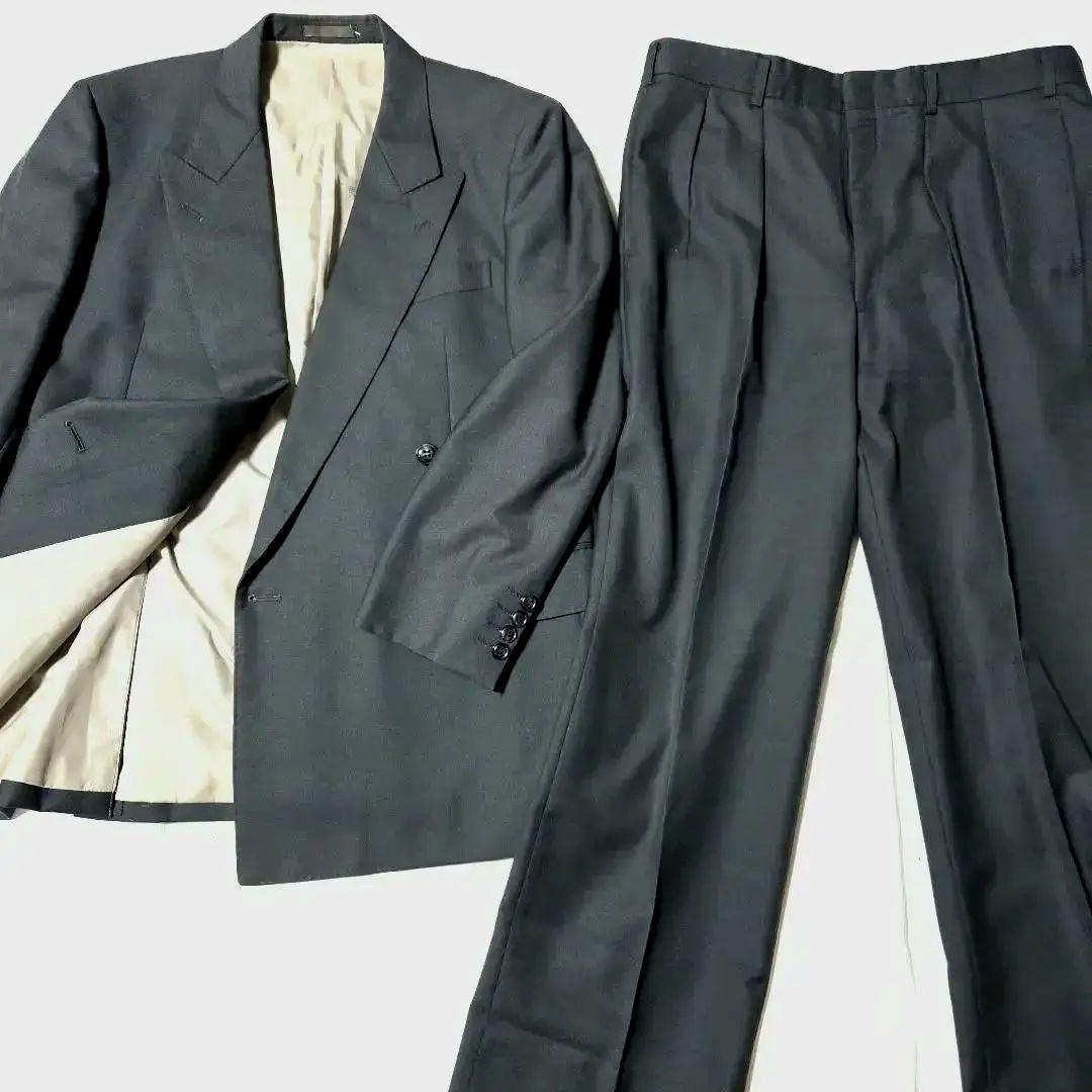 極美品BURBERRY　90sヴィンテージ　スーツ　ダブル　セットアップLサイズ BURBERRYS(バーバリーズ) 90S ストライプ ダブルブレスト スーツ