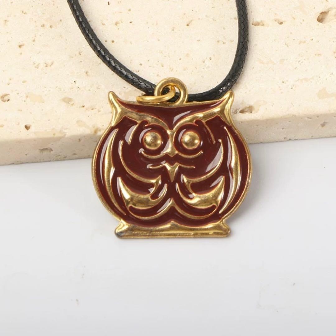 リコリス・リコイル アラン機関 フクロウ 金属ネックレス ペンダント