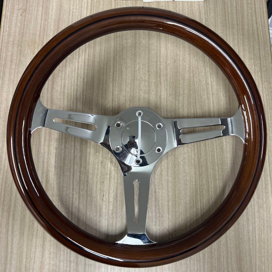 3スポークウッドステアリング 本体 - メルカリ