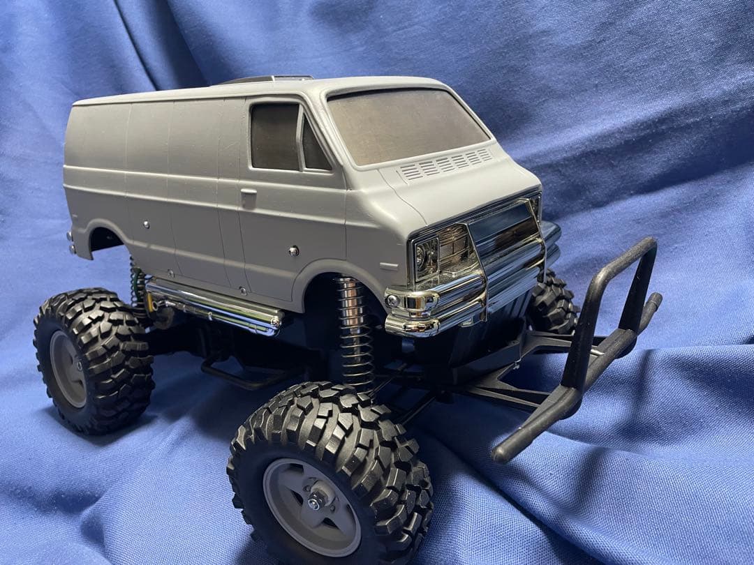 中古車　レストア　ラジコン　タミヤ　ランチボックス　メカレス タミヤ】1/12RC オフロードカー ランチボックス ブラックエディション