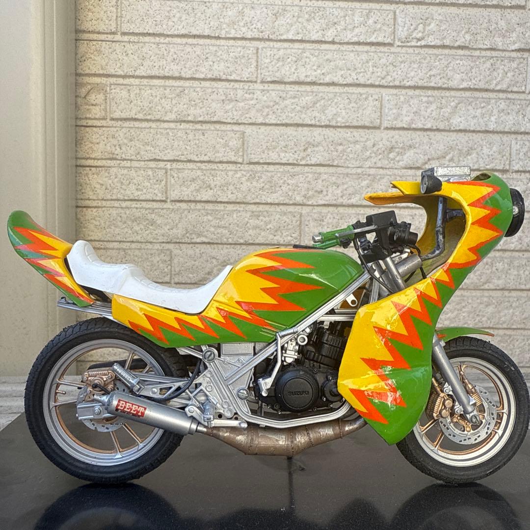 俺のマシン　RG250R 完成品　当時物　旧車會　暴走族　爆発カラー　1/12 俺のマシン RG250R 完成品 当時物 旧車會 暴走族 爆発カラー 1/12
