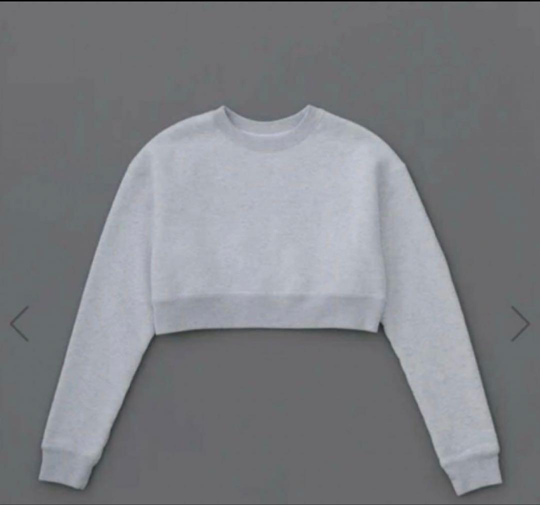 【yo BIOTOP】Cropped sweat shirt（グレー） 2023-B-EEM43080_sub21_500x.jpg