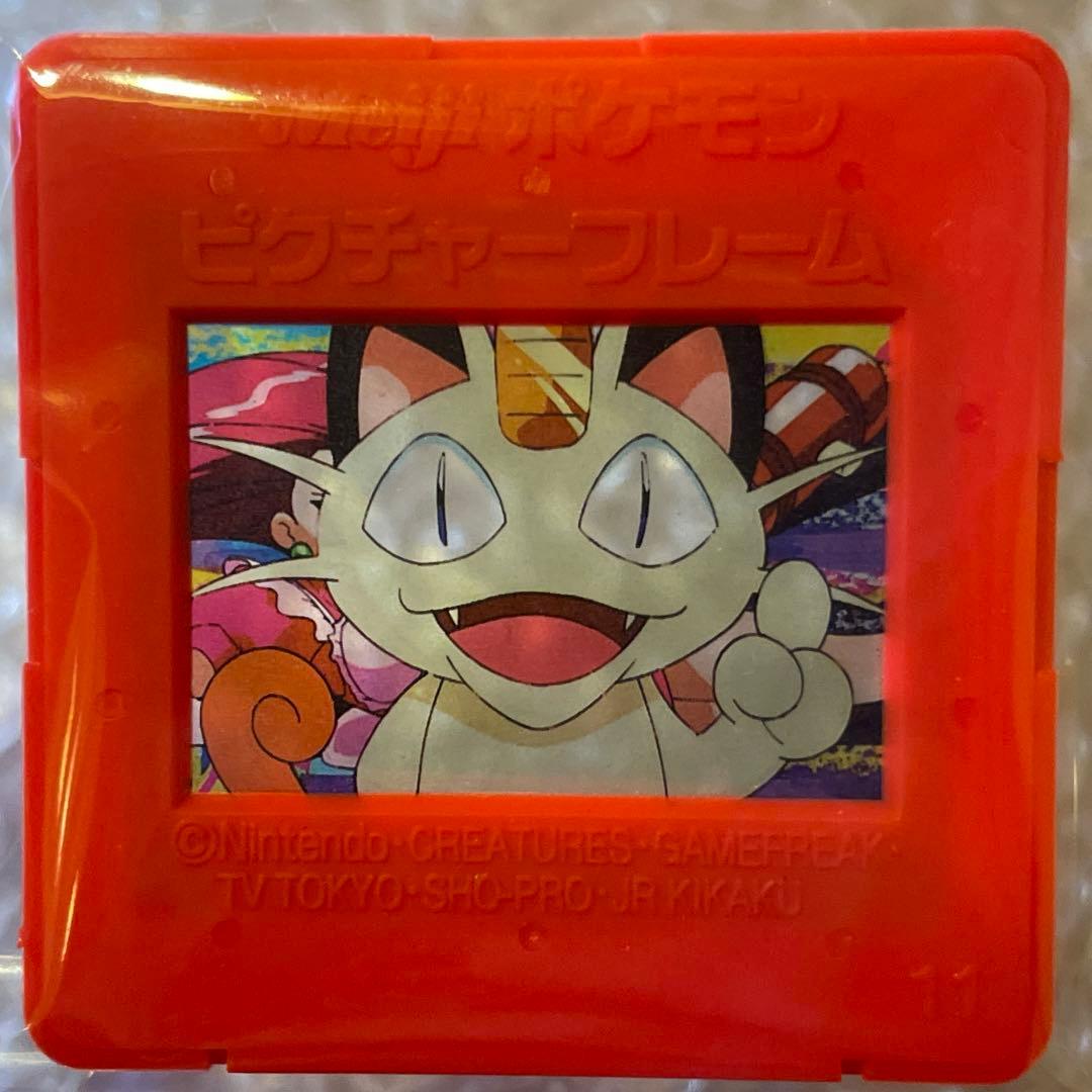 ポケットモンスター　明治　Meiji　ポケモン　ピクチャーフレーム ニャース 希少】明治 Meiji ポケモン ピクチャーフレーム ピカチュウ ニャース