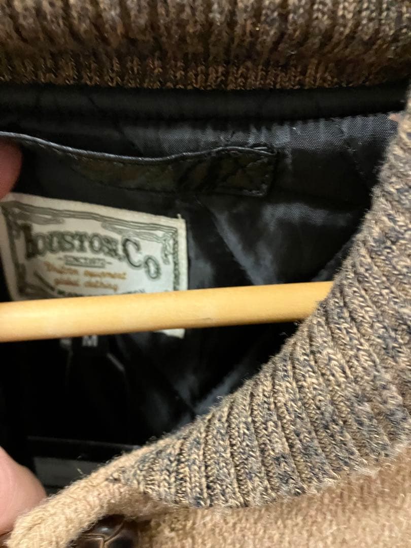 HOUSTON ファラオジャケット スタジャン キルティング メルトンウール