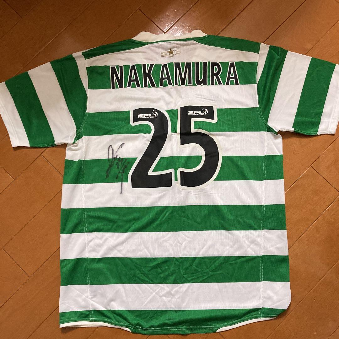 最終価格】中村俊輔 直筆サイン入 セルティック ユニフォーム - メルカリ