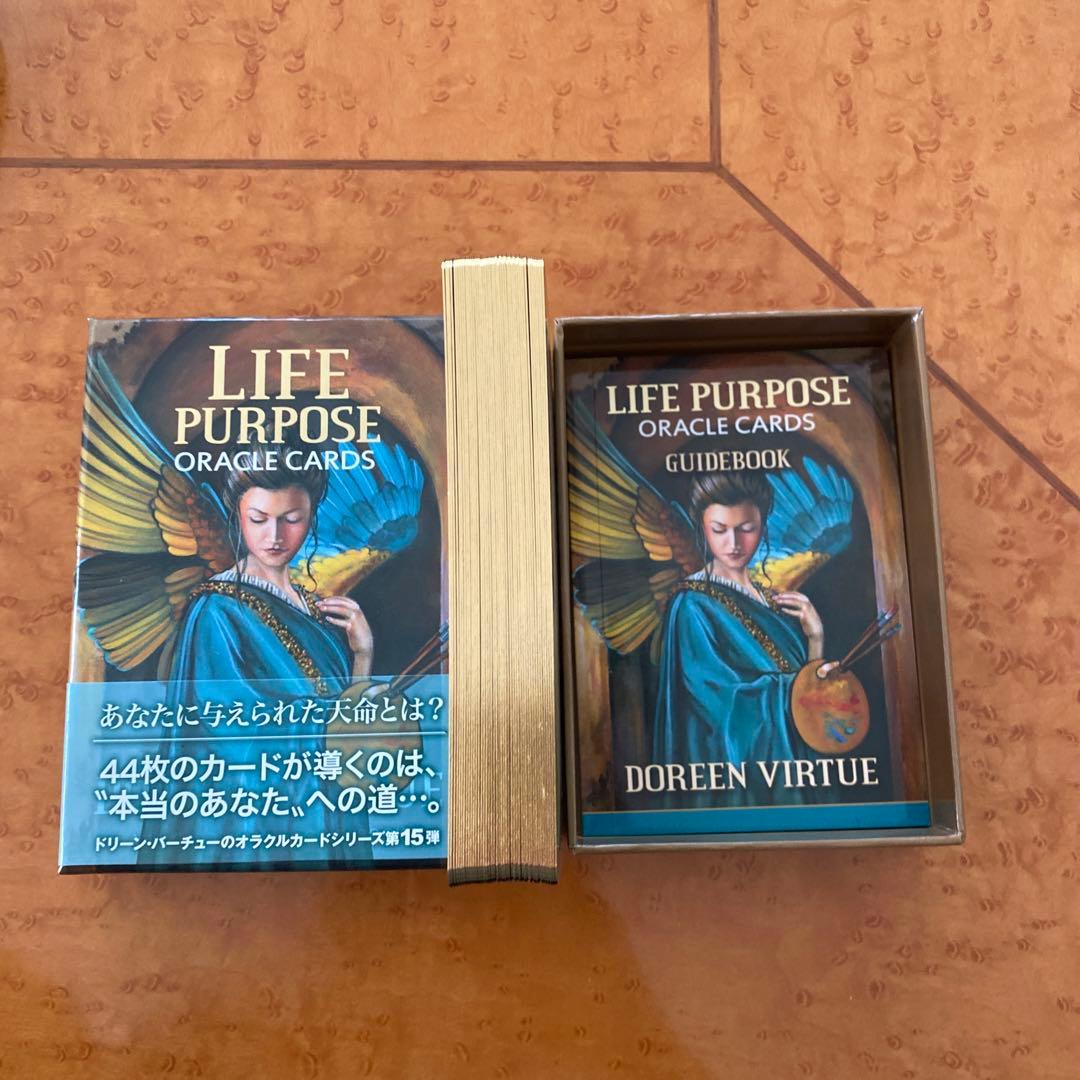 絶版 ライフパーパス オラクルカード 金縁 日本語解説書付 帯付き