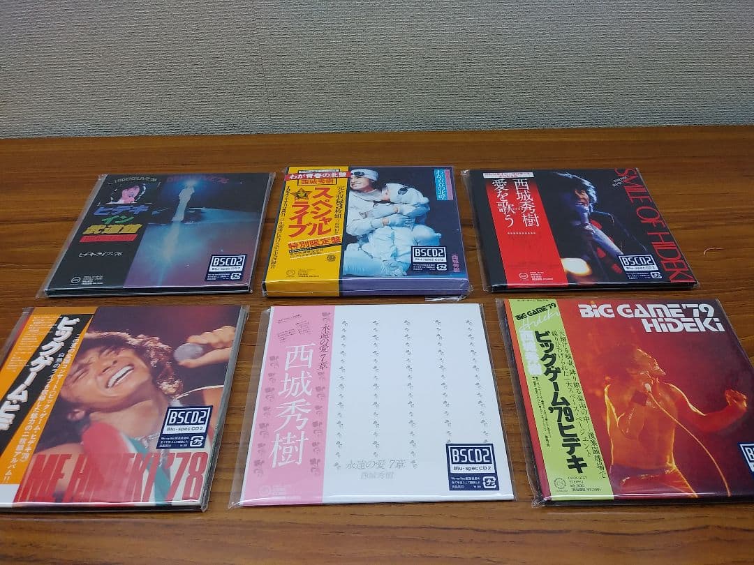 セール新品 西城秀樹 50周年記念 紙ジャケット復刻第四弾 CD6タイトル