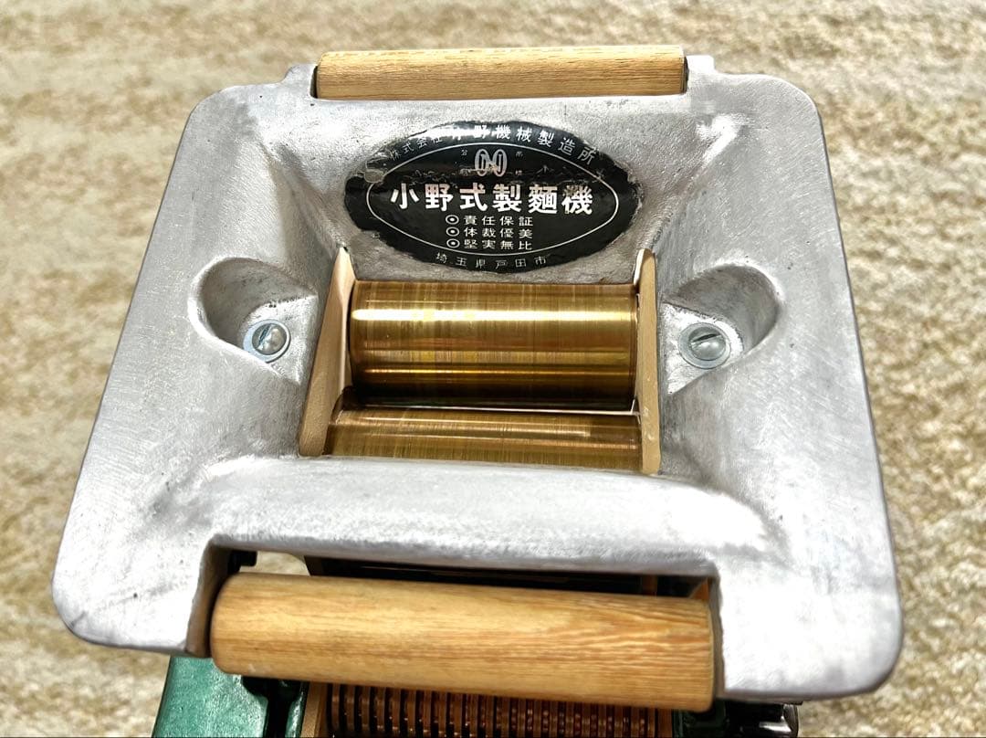 小野式製麺機｜レストア品｜ 2.0mm刃｜動作良好｜食品機械用フード
