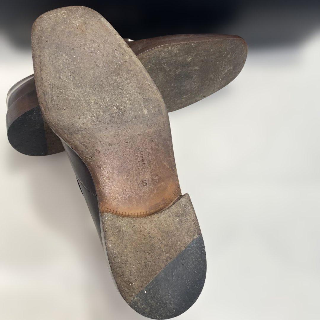 良品☆MORESCHI モレスキー ビットローファー レザーシューズ