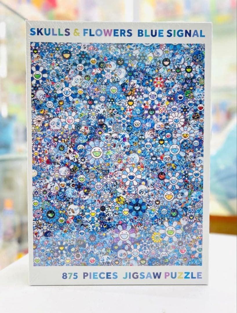 村上隆 SKULLS & FLOWERS BLUE SIGNA ジグソーパズル - メルカリ