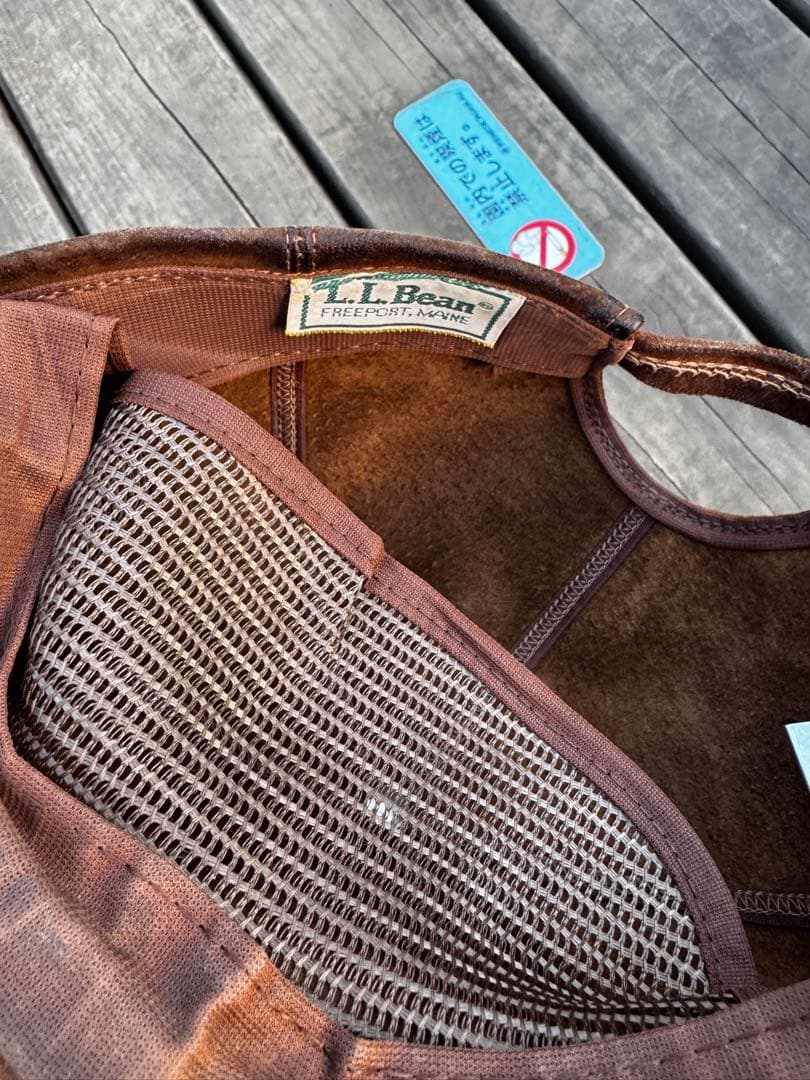 【80s L.L.Bean】 suede スエード スウェード　cap キャップ
