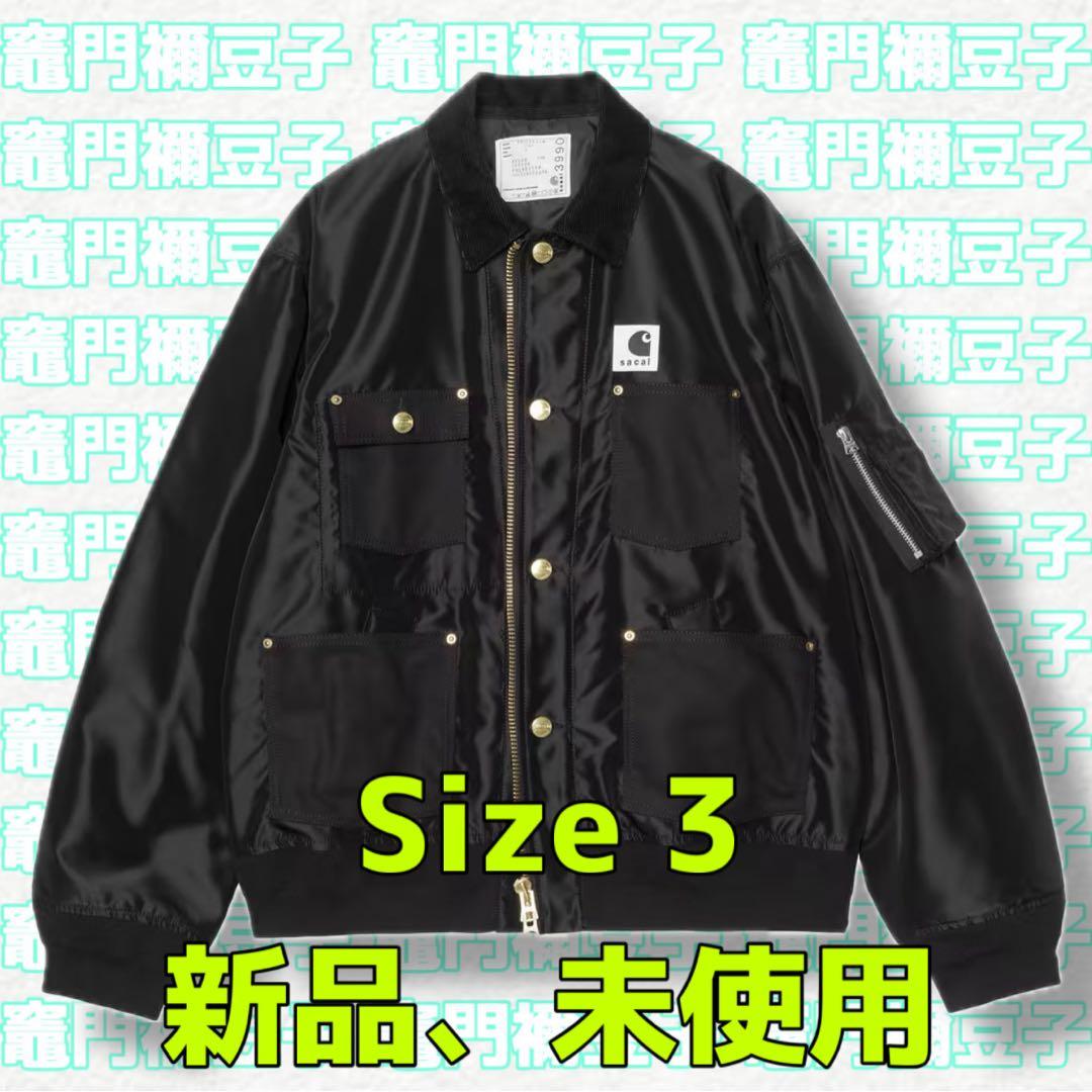 sacai x Carhartt WIP Nylon Twill 黒 サイズ 3 - メルカリ