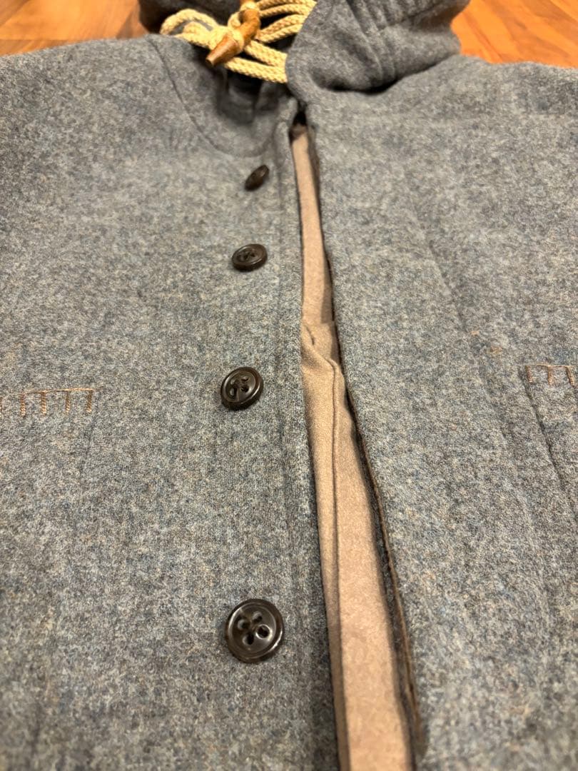 冬物】TROVE トローヴ グレー ウール コート ダッフルコート 40 - メルカリ
