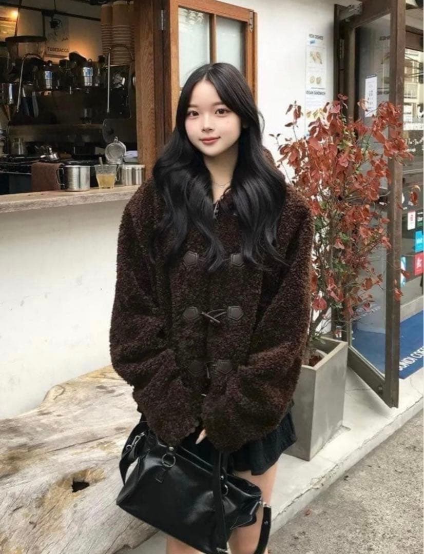 1~2日発送‼️】emmy プードルファータッチボタンコート - メルカリ