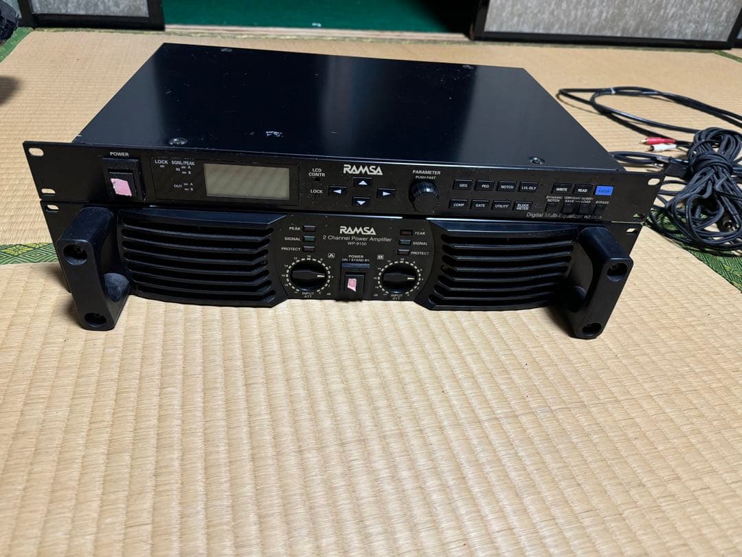 パナソニック ラムサ デジタルマルチイコライザー WP-9150パワーアンプ WP-9150 / Power Amplifier【中古放送用・業務用 映像機器・音響機器の