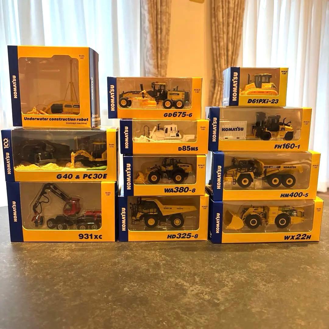 専用いっちゃん様専用 コマツ 模型 11点（非売品株主優待）ミニチュア 建機