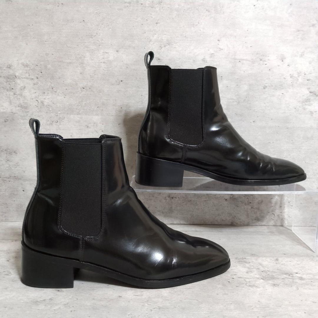 Lui's】ヒールサイドゴアブーツ☆光沢感あり☆42 - メルカリ