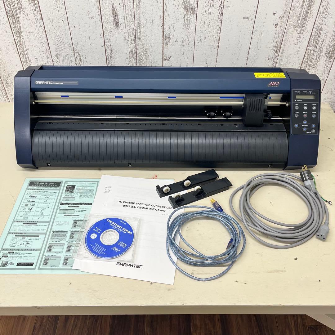 グラフテック　カッティングマシン　プロッタ　CE3000-60 Mk2 ☆GRAPHTEC カティングプロッタ CE3000-60 - YouTube
