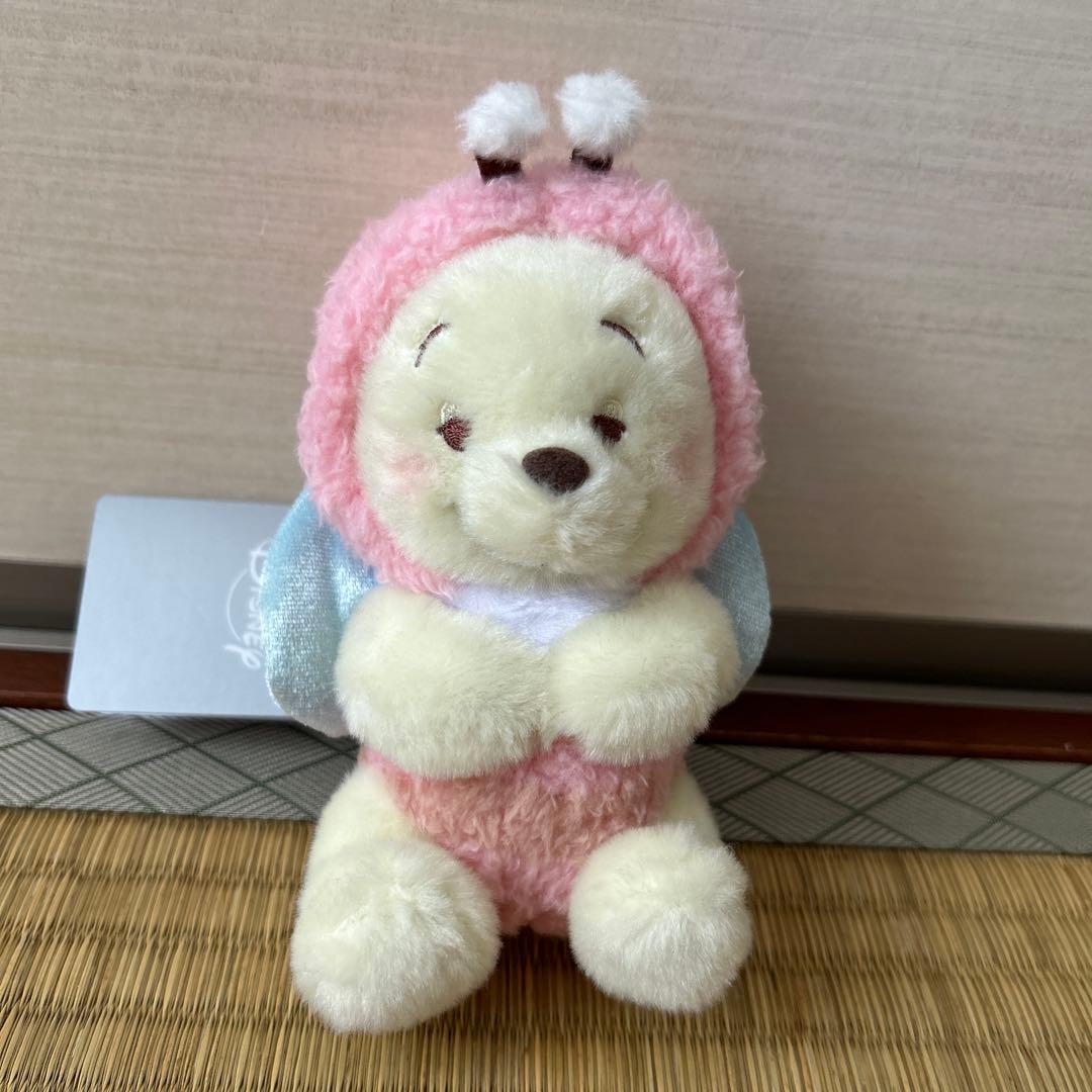 ディズニーストア ピンク はちみつプーさん ぬいぐるみキーチェーン