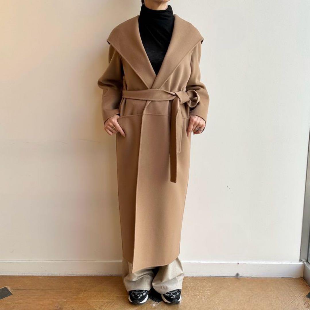 S MaxMara ピュアバージンウール ロングコート 34 キャメル - メルカリ