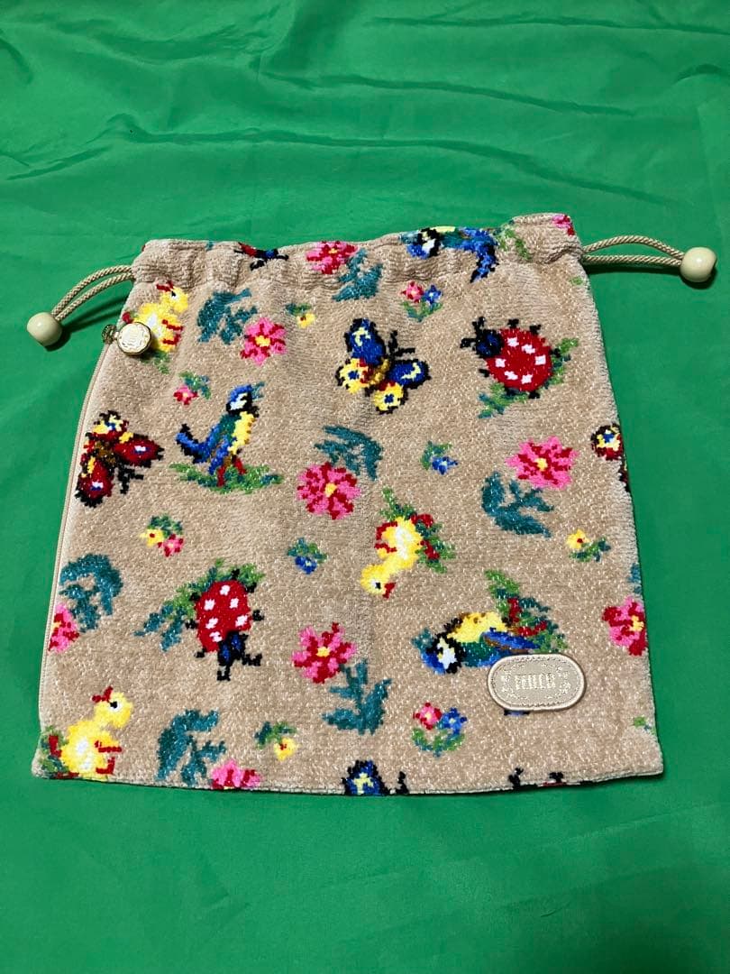 フェイラー　ハイジ　巾着　ベージュ 今月の♡FEILER♡ベージュハイジ手付き巾着 | ママチャリママの子連れ