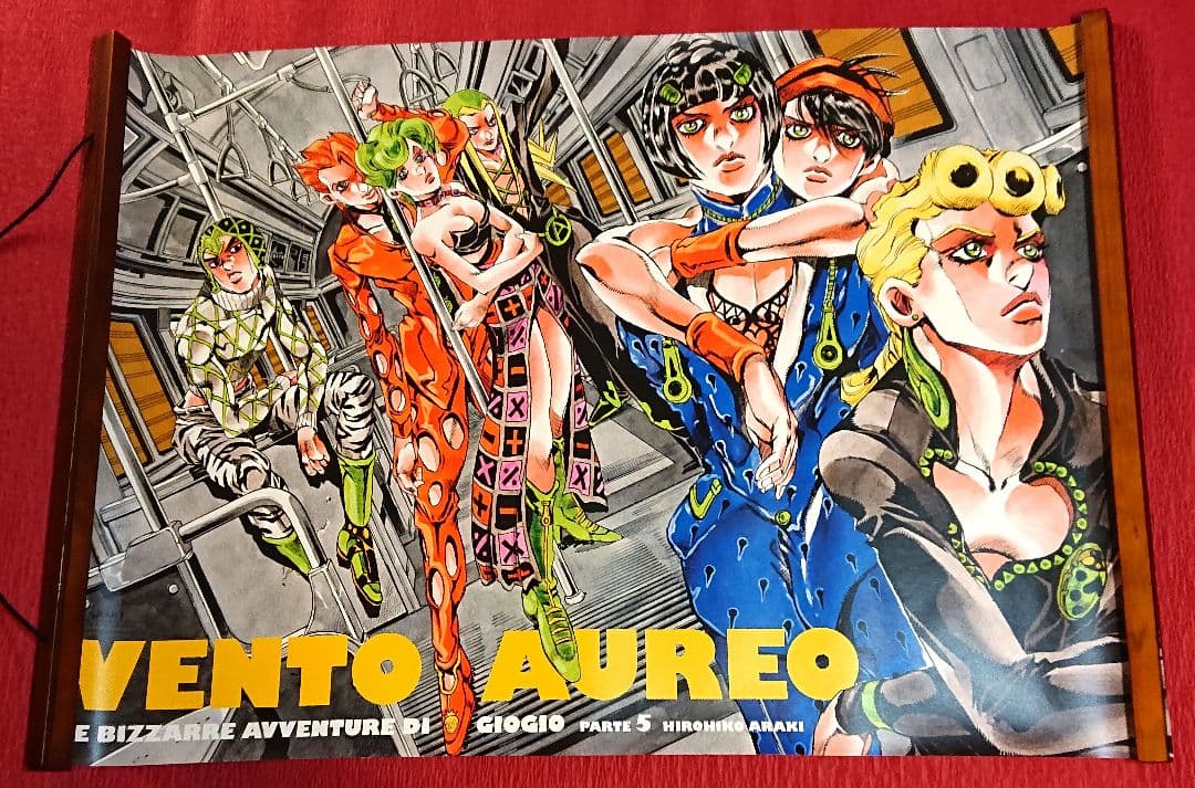 ジョジョの奇妙な冒険 ジョジョ展 ポスター 5部 黄金の風 ジョルノ B2