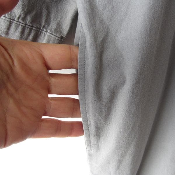 e*7様 美品 HUIS.／ハウス☆ コットン ロングシャツ グレー F