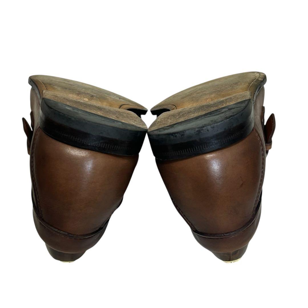 誠様専用SANTONI バックルカーフローファー アンティークモカブラウン