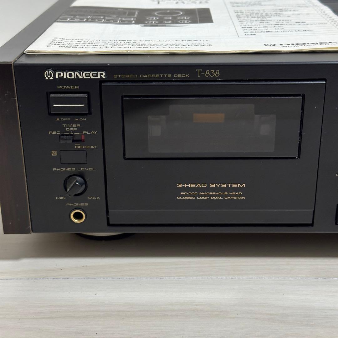 希少動作品Pioneer T-838 パイオニアカセットデッキ美品