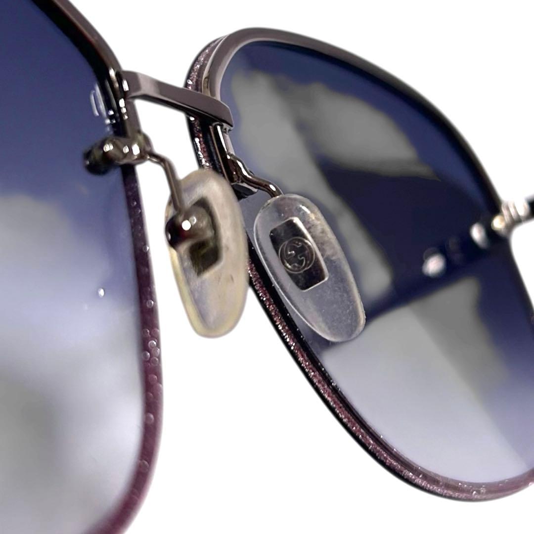 極美品 グッチ サングラス 蜂 インターロッキング ラメ 保存袋付き