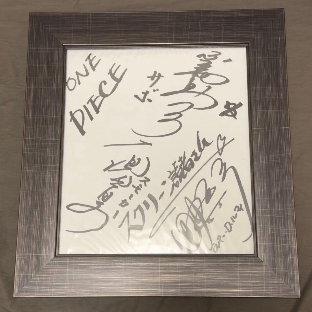 ワンピース スタンピード 声優 3名 直筆サイン色紙 - メルカリ