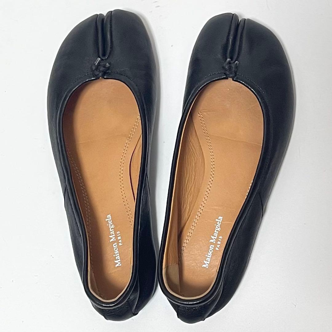 【美品】Maison Margiela タビバレエシューズ レザー 22.5cm
