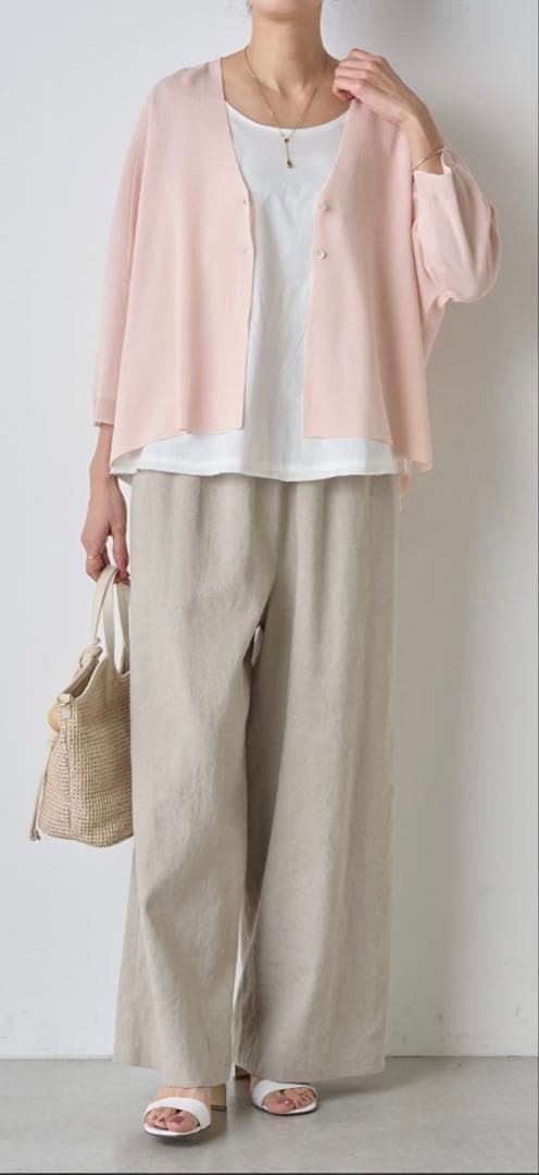 BEARDSLEY/ ビアズリー サラッとカーディガン ピンク F - メルカリ