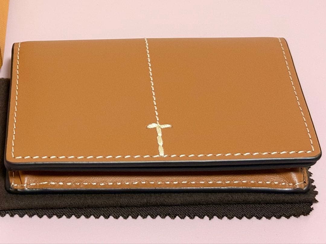 TOD'S トッズ ステッチ カードケース 名刺入れ ブラウン Tod's www