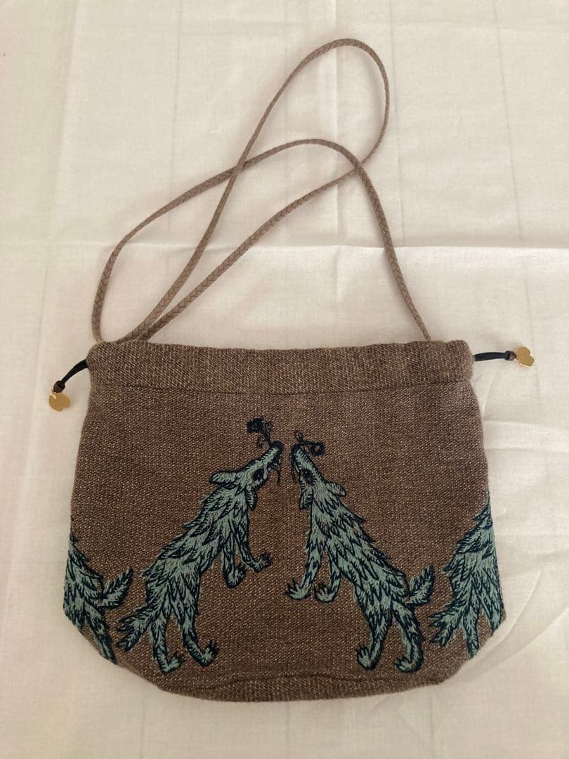 美品 mina perhonen wolf & flower ポシェット 完売品》ミナペルホネン wolf & flower ポシェット新品未使用｜Yahoo