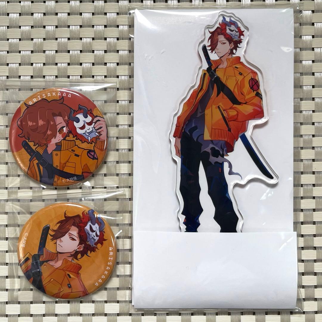 ありさか 大妖怪 ローソン アクスタ アクリルスタンド 缶バッジ - メルカリ
